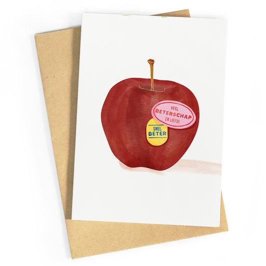 Veel beterschap appel