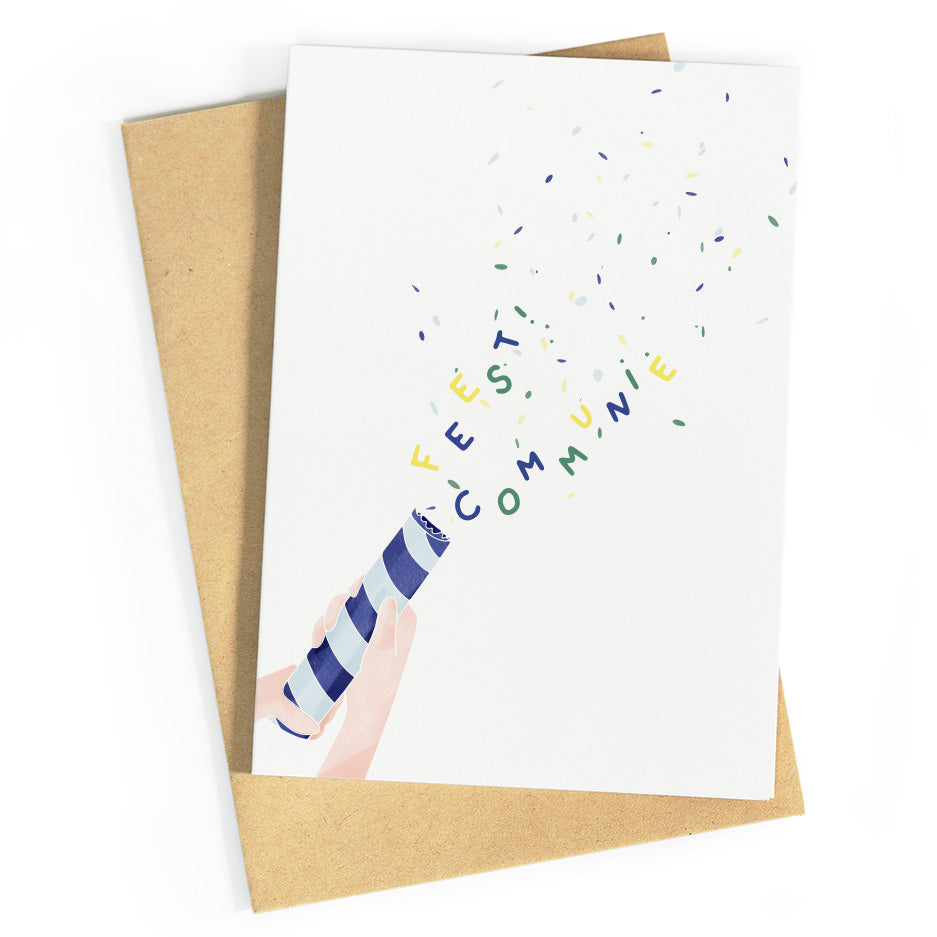 Confetti communie - blauw