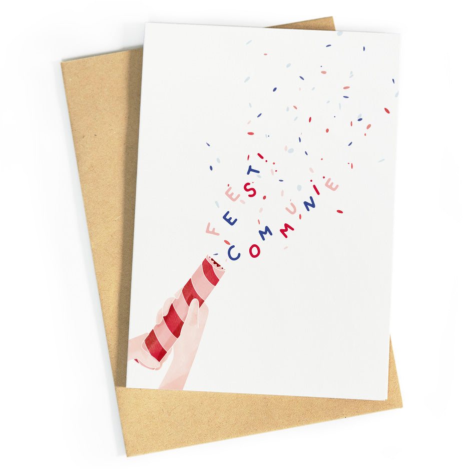 Confetti communie - rood