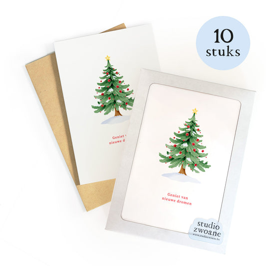 Geniet van nieuwe dromen kerstboom - 10x